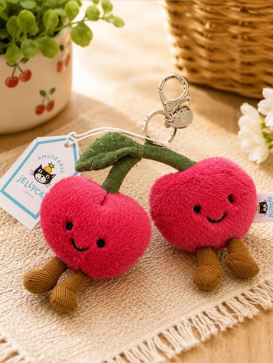 Jellycat Accessories - 🍒 Jellycat Amuseables Cherries Bag Charm 🍒